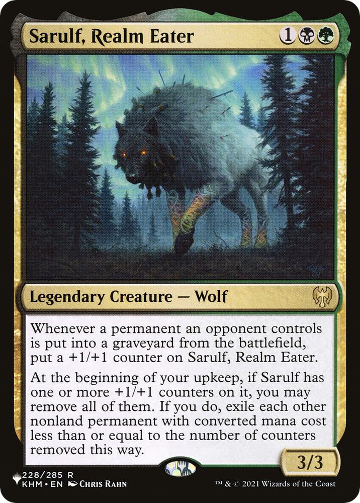 Sarulf Realm Eater KHM-228/5075 (The List Reprints)  | Good Games Morley