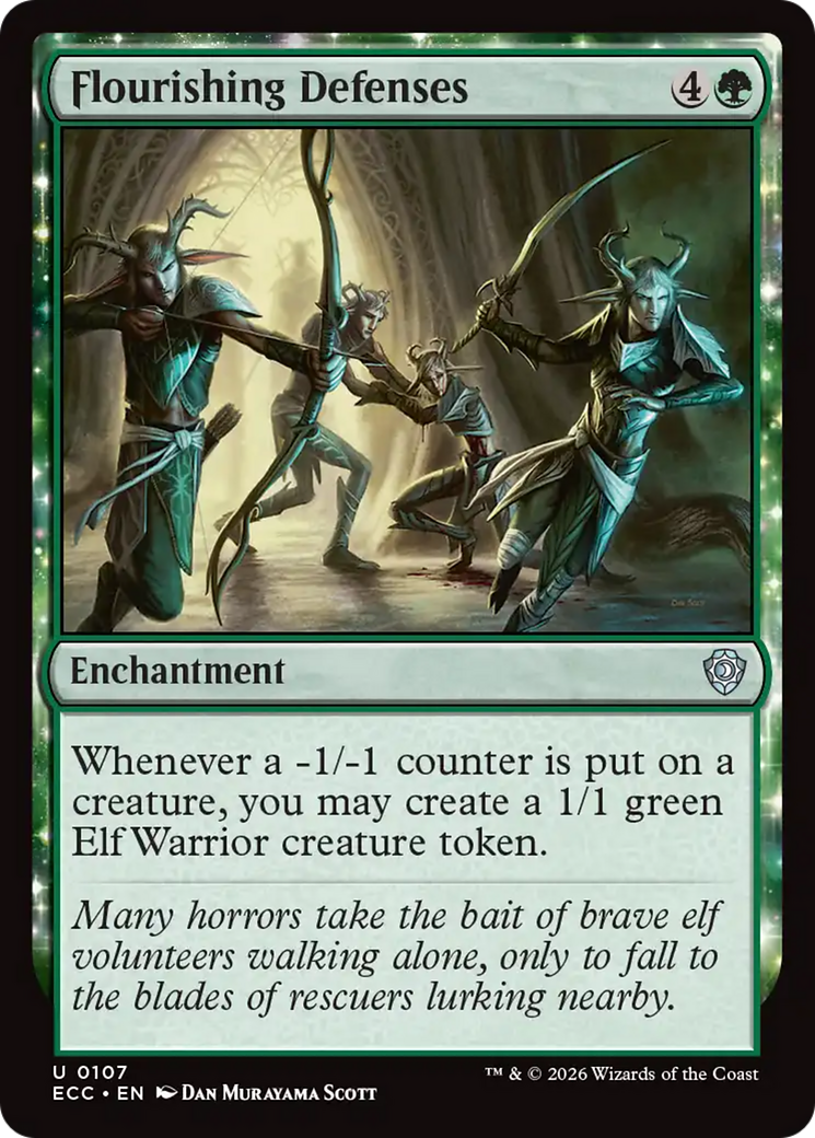 Flourishing Defenses [Lorwyn Eclipsed Commander] | Good Games Morley