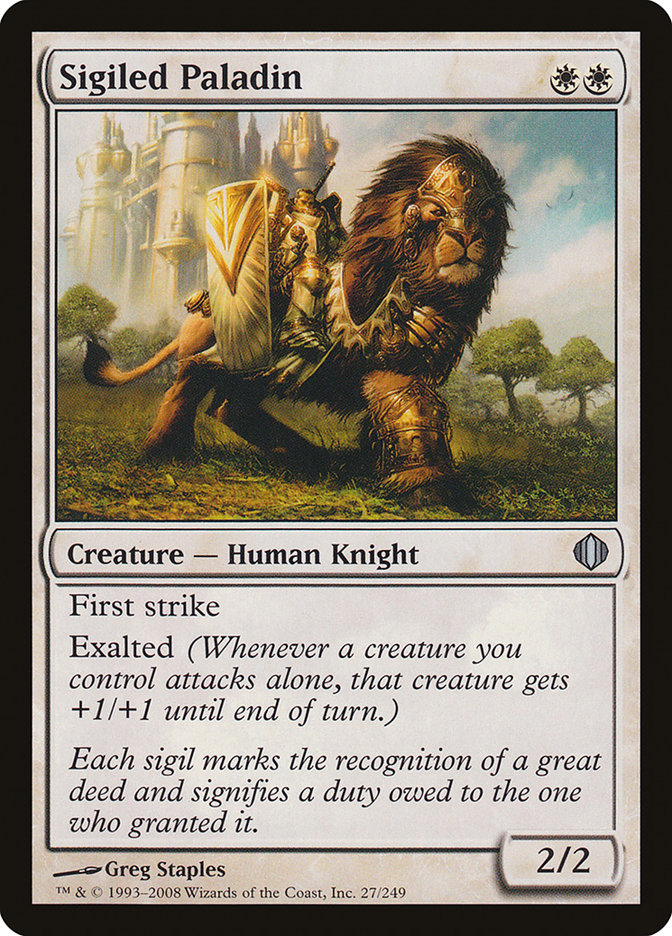 Sigiled Paladin 27/249 (Shards of Alara)  - Foil | Good Games Morley
