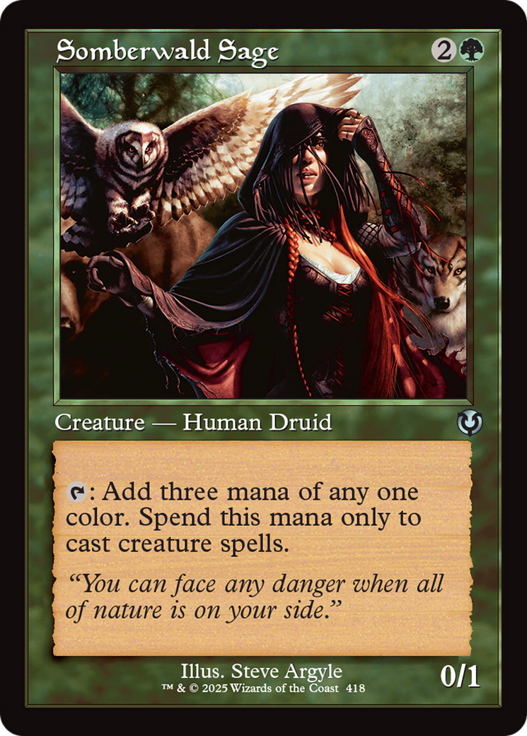 Somberwald Sage (Retro Frame) [Innistrad Remastered] | Good Games Morley
