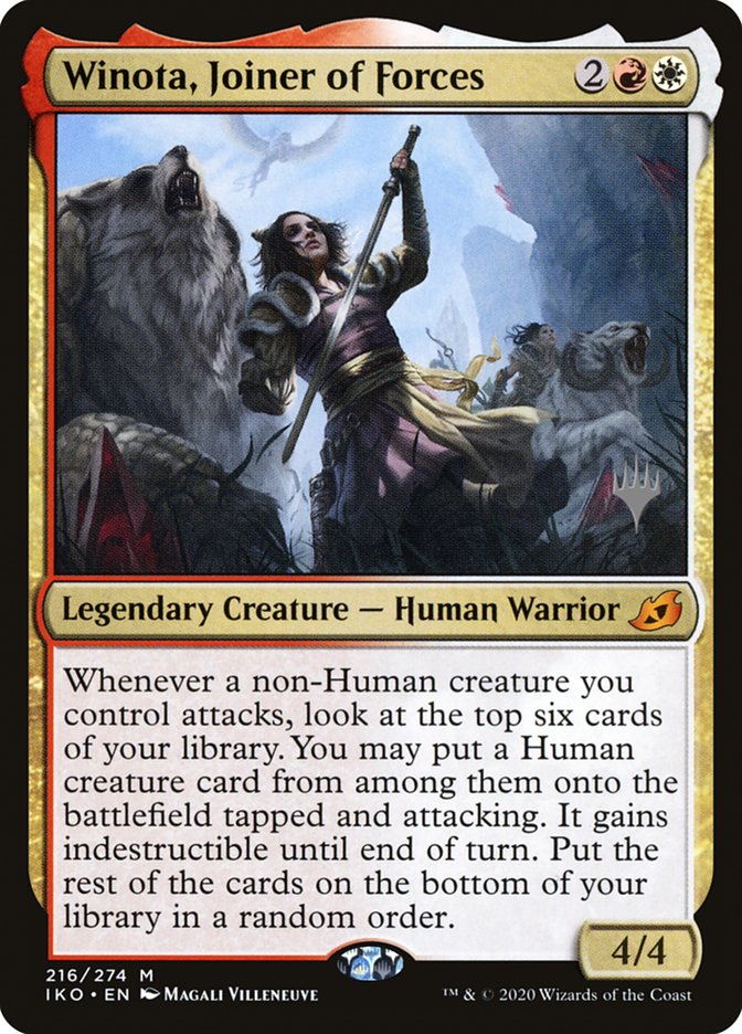 Winota, Joiner of Forces (Promo Pack) [Ikoria: Lair of Behemoths Promos] | Good Games Morley