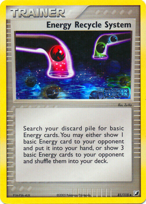 Energy Recycle System (81/115) (Stamped) [EX: Unseen Forces] | Good Games Morley