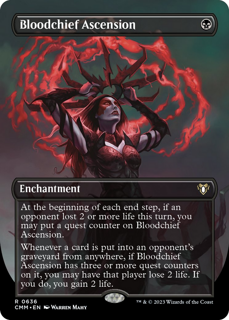 Bloodchief Ascension (Borderless Alternate Art) [Commander Masters] | Good Games Morley