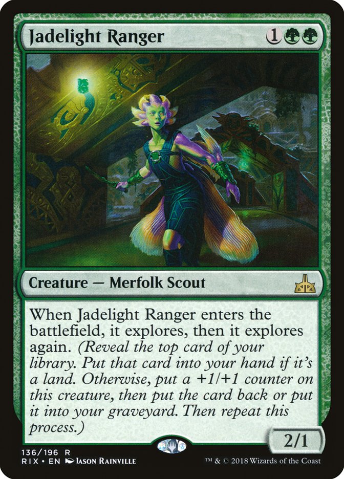 Jadelight Ranger 136/196 (Rivals of Ixalan)  | Good Games Morley