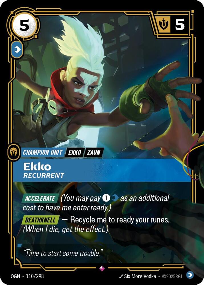 Ekko - Recurrent 110/298 (Origins)  - Foil | Good Games Morley