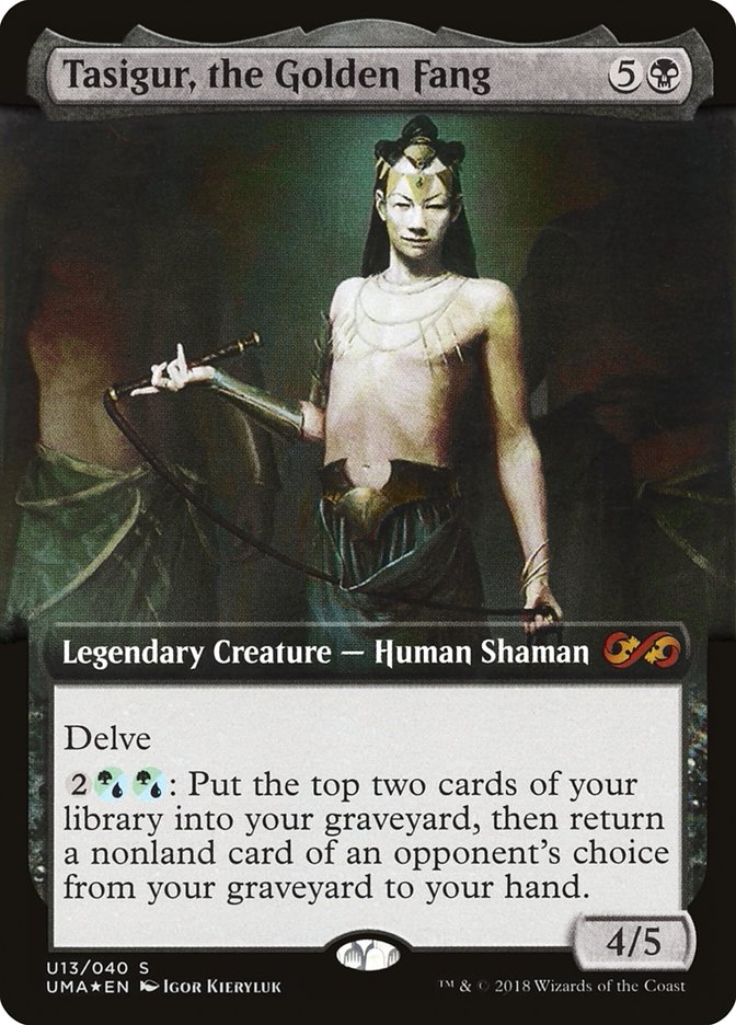 Tasigur, the Golden Fang (Topper) [Ultimate Masters Box Topper] | Good Games Morley