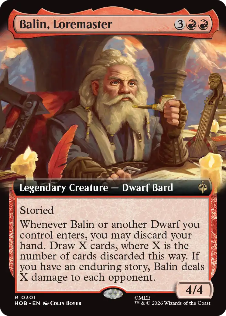 Balin, Loremaster (Extended Art) [The Hobbit] | Good Games Morley