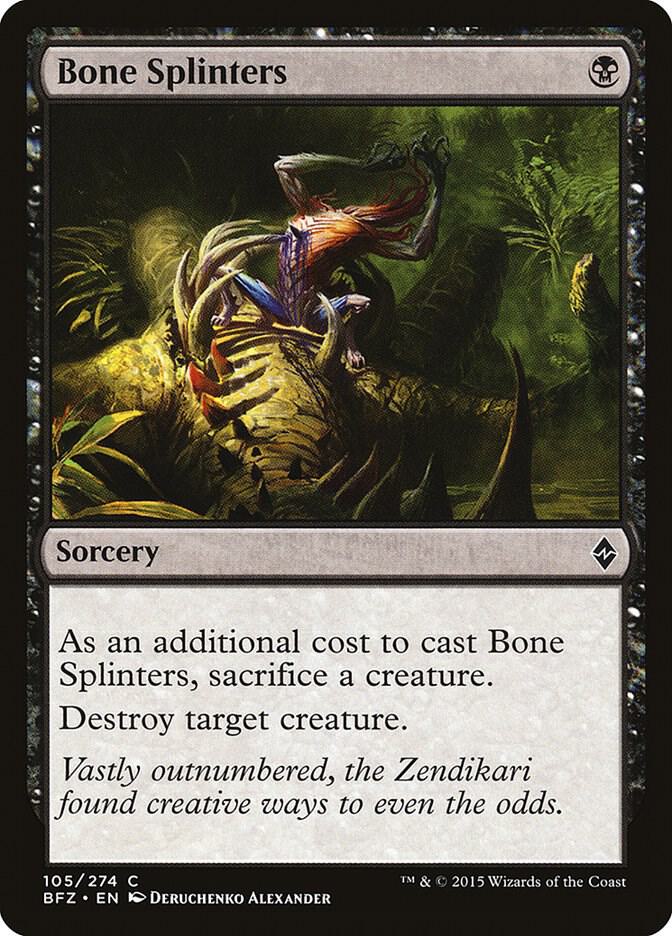 Bone Splinters 105/274 (Battle for Zendikar)  | Good Games Morley