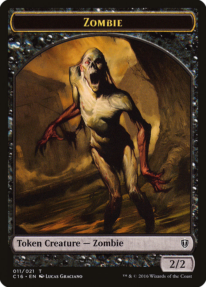 Goblin // Zombie Double-Sided Token [Commander 2016 Tokens] | Good Games Morley