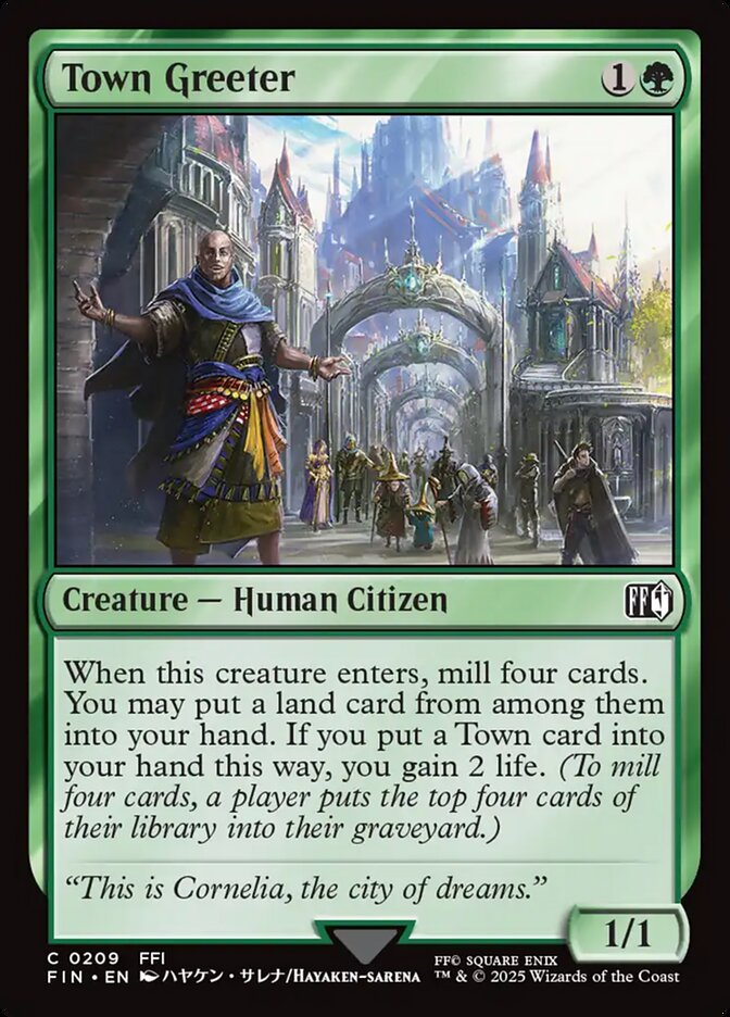 Town Greeter 209 (FINAL FANTASY)  - Foil | Good Games Morley