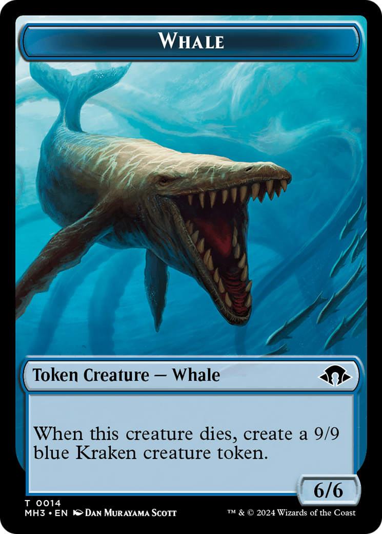 Eldrazi Spawn // Whale Double-Sided Token [Modern Horizons 3 Tokens] | Good Games Morley