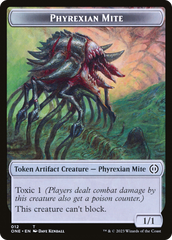 Poison Counter // Phyrexian Mite Double-Sided Token [Phyrexia: All Will Be One Tokens] | Good Games Morley
