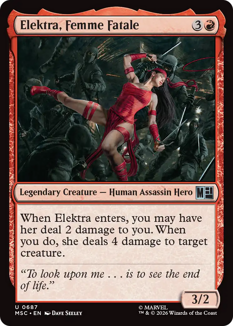 Elektra, Femme Fatale [Marvel Super Heroes Commander] | Good Games Morley
