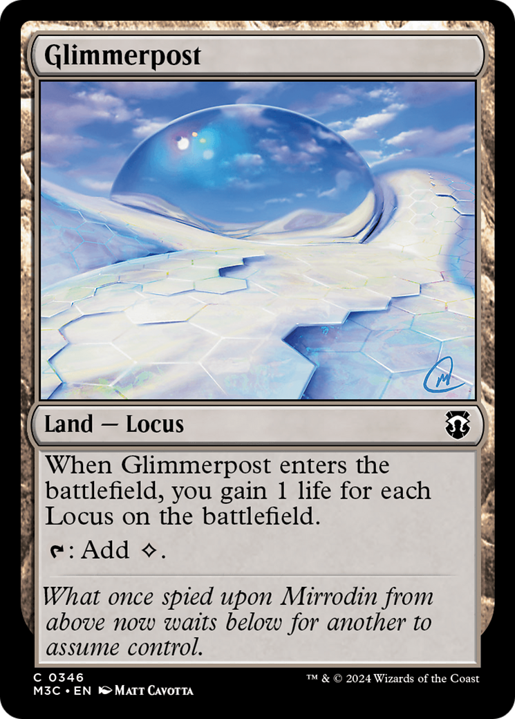 Glimmerpost (Ripple Foil) [Modern Horizons 3 Commander] | Good Games Morley