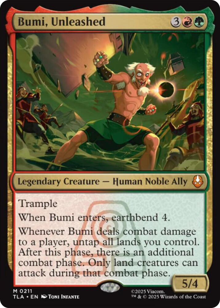 Bumi, Unleashed 211 (Avatar: The Last Airbender)  - Foil | Good Games Morley