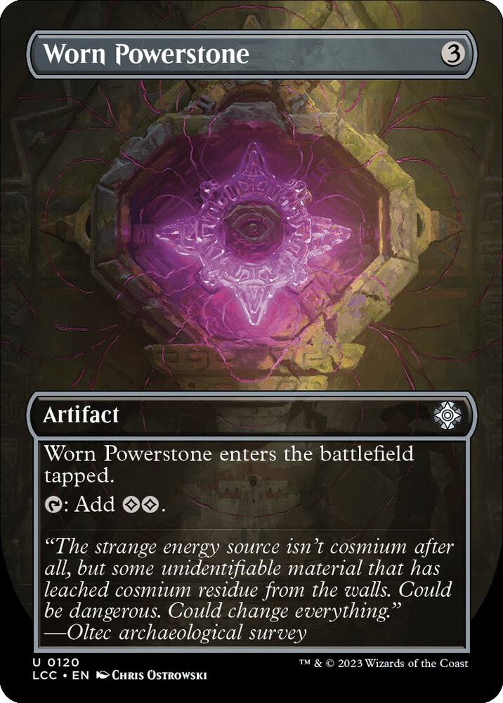 Worn Powerstone 120/370 (Commander: The Lost Caverns of Ixalan)  - Borderless Foil | Good Games Morley