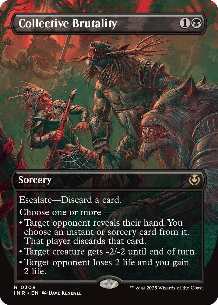 Collective Brutality 308/287 (Innistrad Remastered)  - Borderless | Good Games Morley