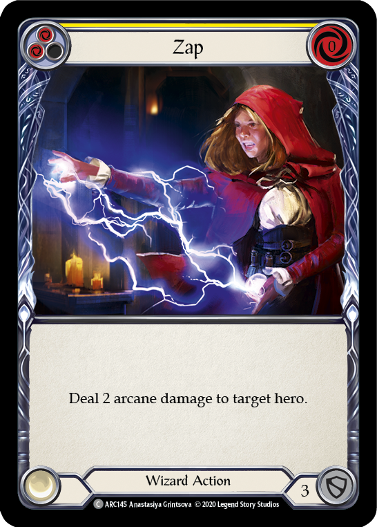 Zap (Yellow) [U-ARC145] (Arcane Rising Unlimited)  Unlimited Normal | Good Games Morley