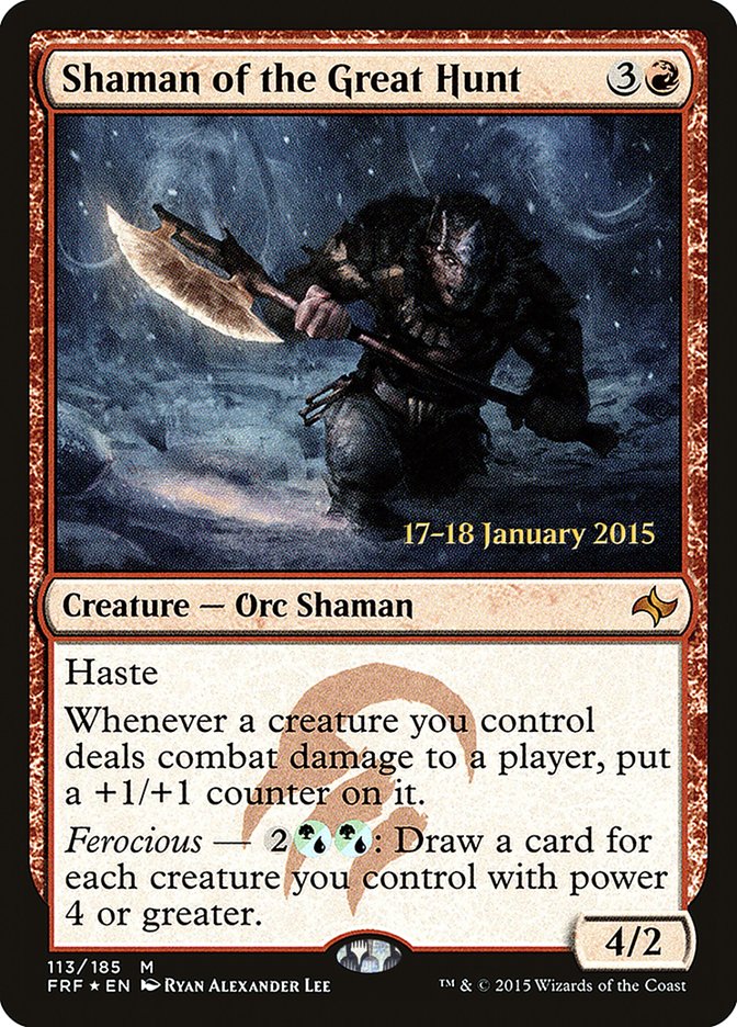 Shaman of the Great Hunt [Fate Reforged Prerelease Promos] | Good Games Morley