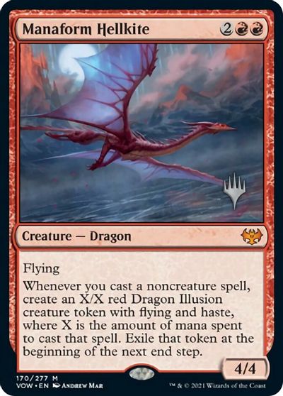 Manaform Hellkite (Promo Pack) [Innistrad: Crimson Vow Promos] | Good Games Morley