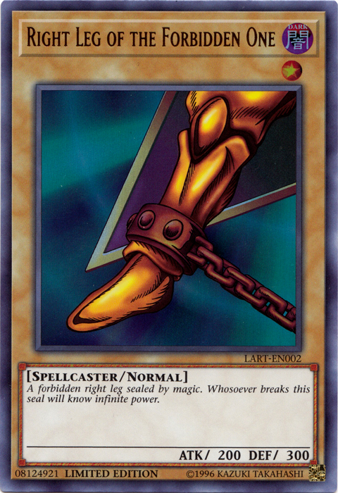 Right Leg of the Forbidden One [LART-EN002] Ultra Rare | Good Games Morley