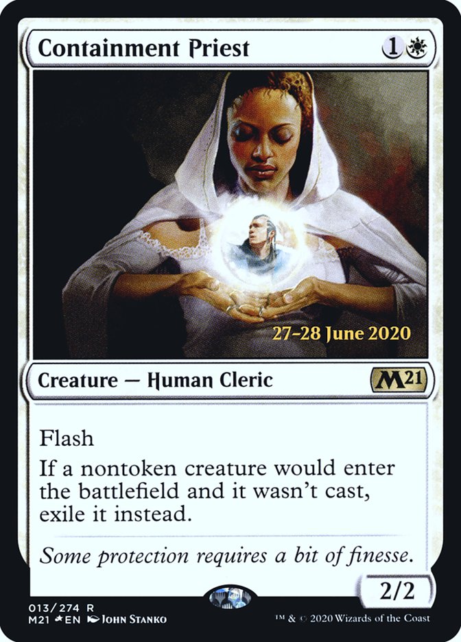 Containment Priest [Core Set 2021 Prerelease Promos] | Good Games Morley