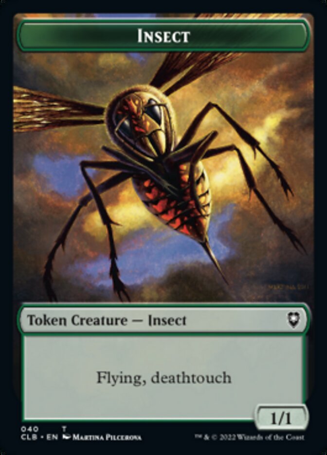 Spider // Insect Double-Sided Token [Commander Legends: Battle for Baldur's Gate Tokens] | Good Games Morley