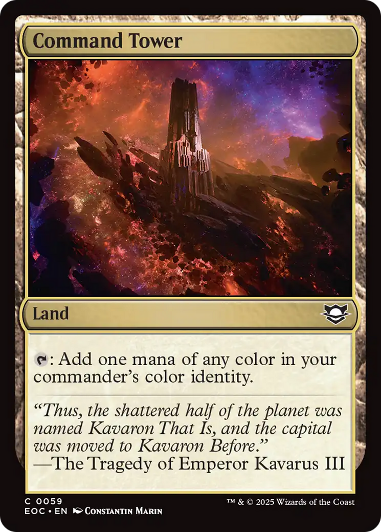 Command Tower [Edge of Eternities Commander] | Good Games Morley
