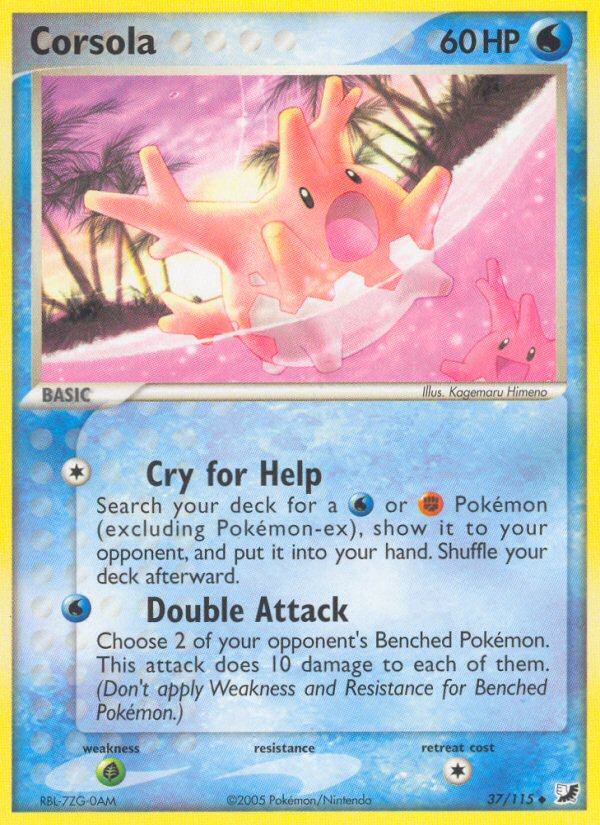 Corsola (37/115) [EX: Unseen Forces] | Good Games Morley