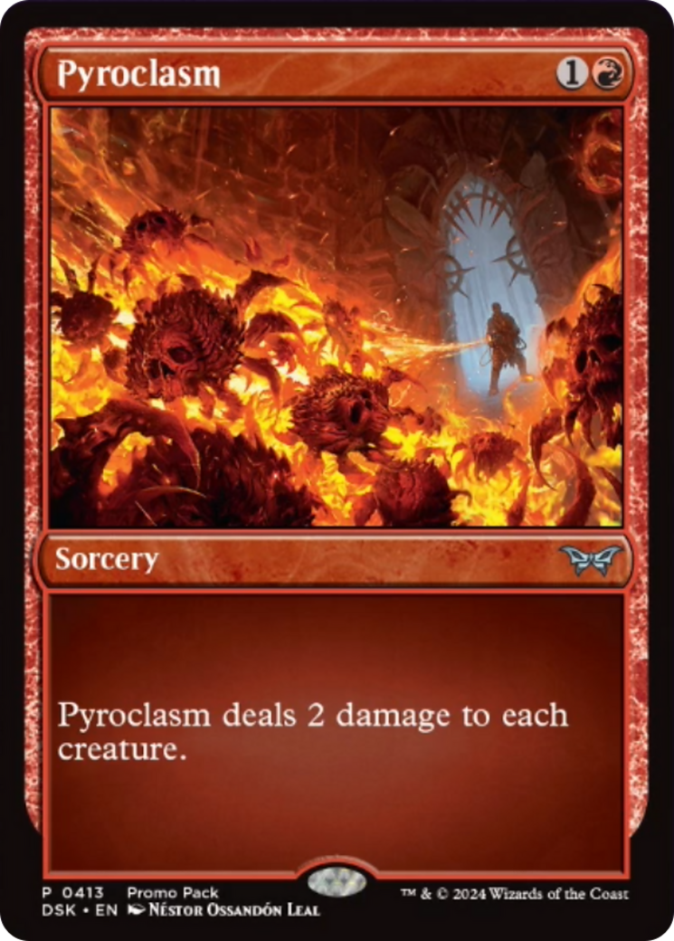 Pyroclasm (Promo Pack) [Duskmourn: House of Horror Promos] | Good Games Morley