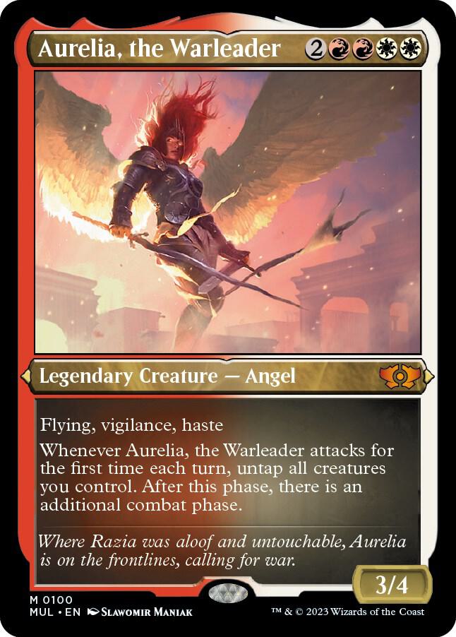 Aurelia, the Warleader 100 (March of the Machine: Multiverse Legends)  - Etched Foil | Good Games Morley