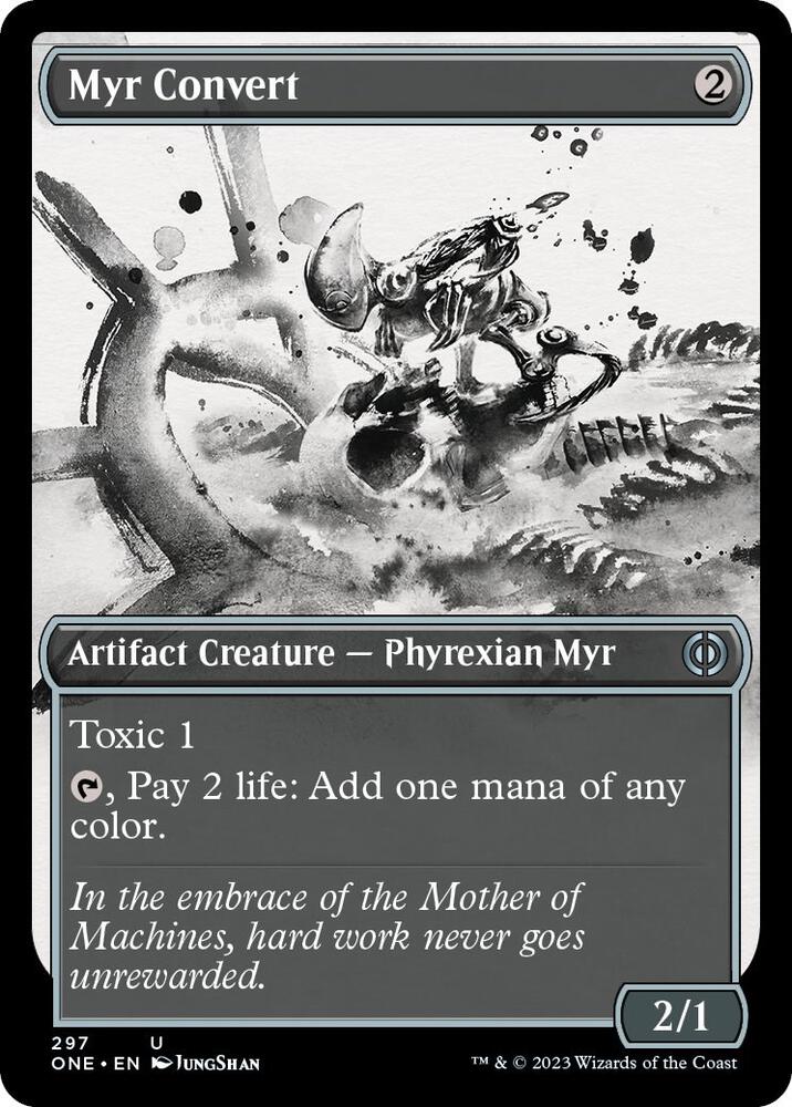 Myr Convert 297/271 (Phyrexia: All Will Be One)  - Showcase Foil | Good Games Morley