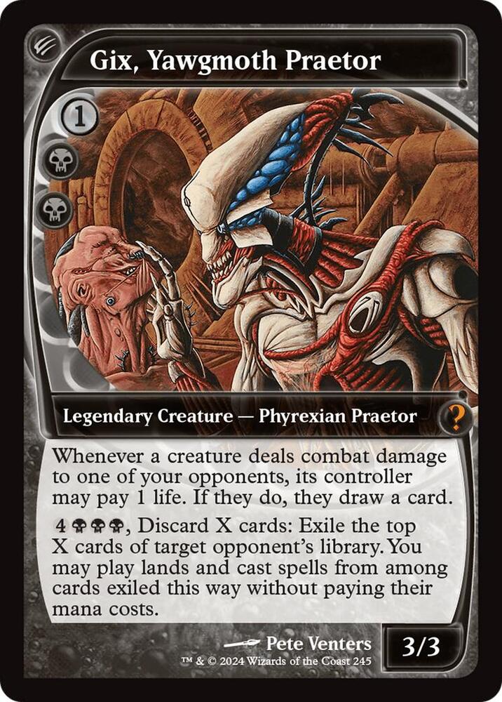 Gix, Yawgmoth Praetor 245/390 (Mystery Booster 2)  - Future Sight Foil | Good Games Morley