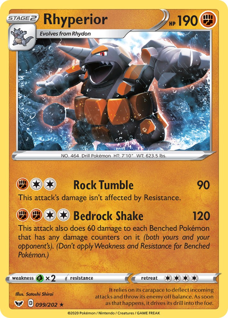 Rhyperior (099/202) [Sword & Shield: Base Set] | Good Games Morley