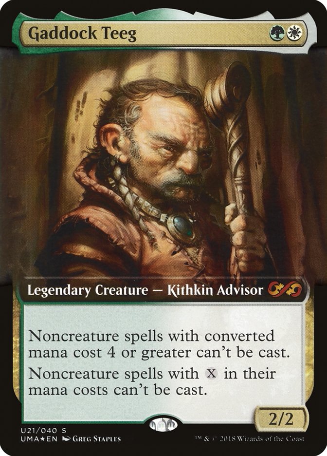 Gaddock Teeg (Topper) [Ultimate Masters Box Topper] | Good Games Morley