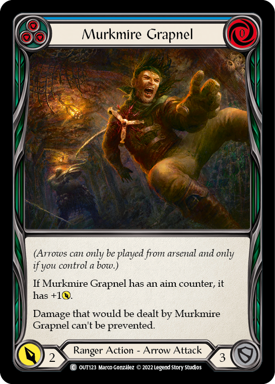 Murkmire Grapnel (Blue) [OUT123] (Outsiders)  Rainbow Foil | Good Games Morley