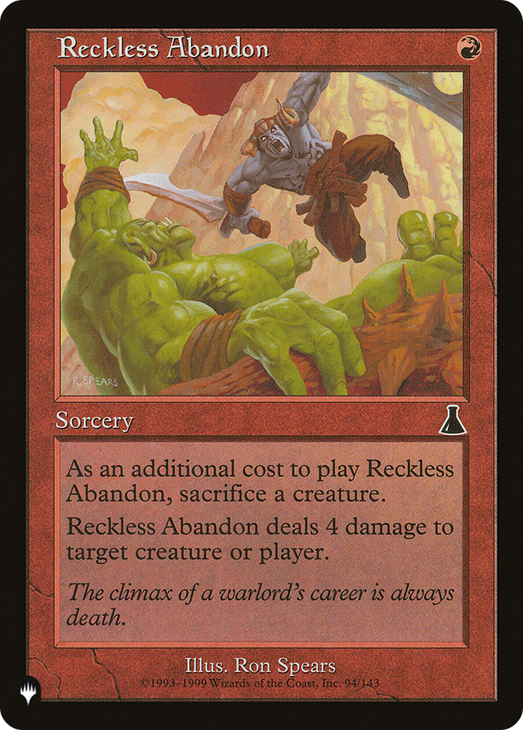 Reckless Abandon [The List] | Good Games Morley