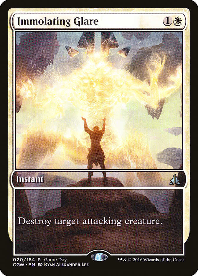 Immolating Glare (Game Day) (Extended Art) [Oath of the Gatewatch Promos] | Good Games Morley