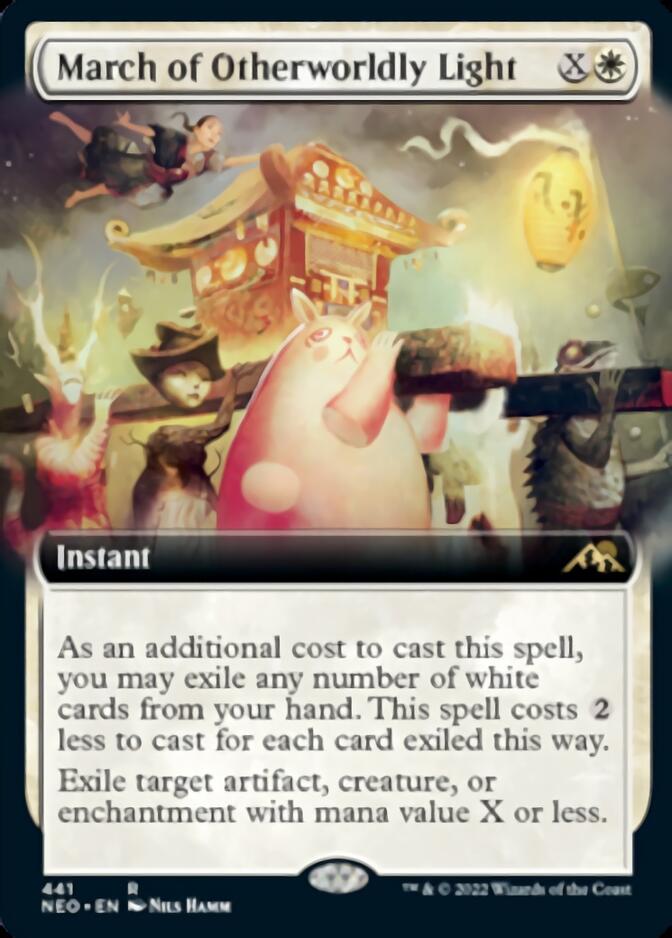 March of Otherworldly Light (Extended Art) [Kamigawa: Neon Dynasty] | Good Games Morley