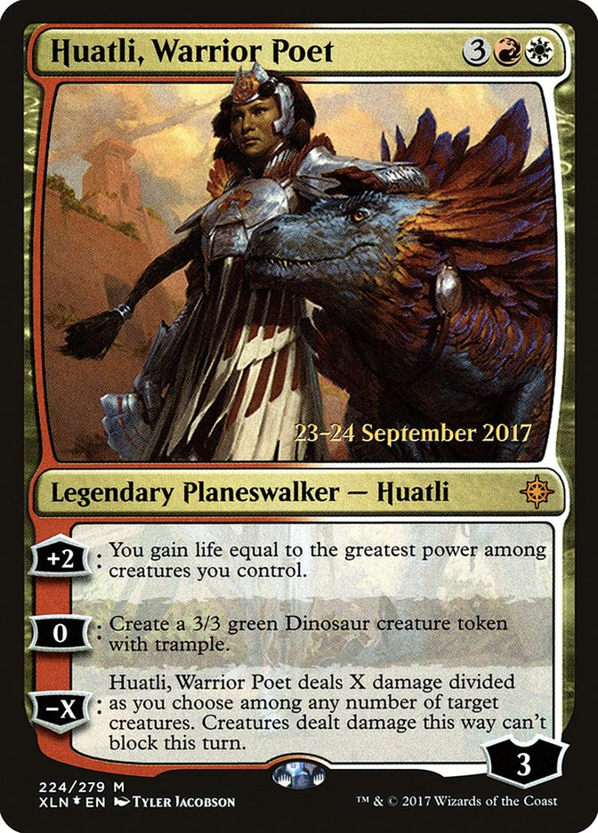 Huatli, Warrior Poet [Ixalan Prerelease Promos] | Good Games Morley