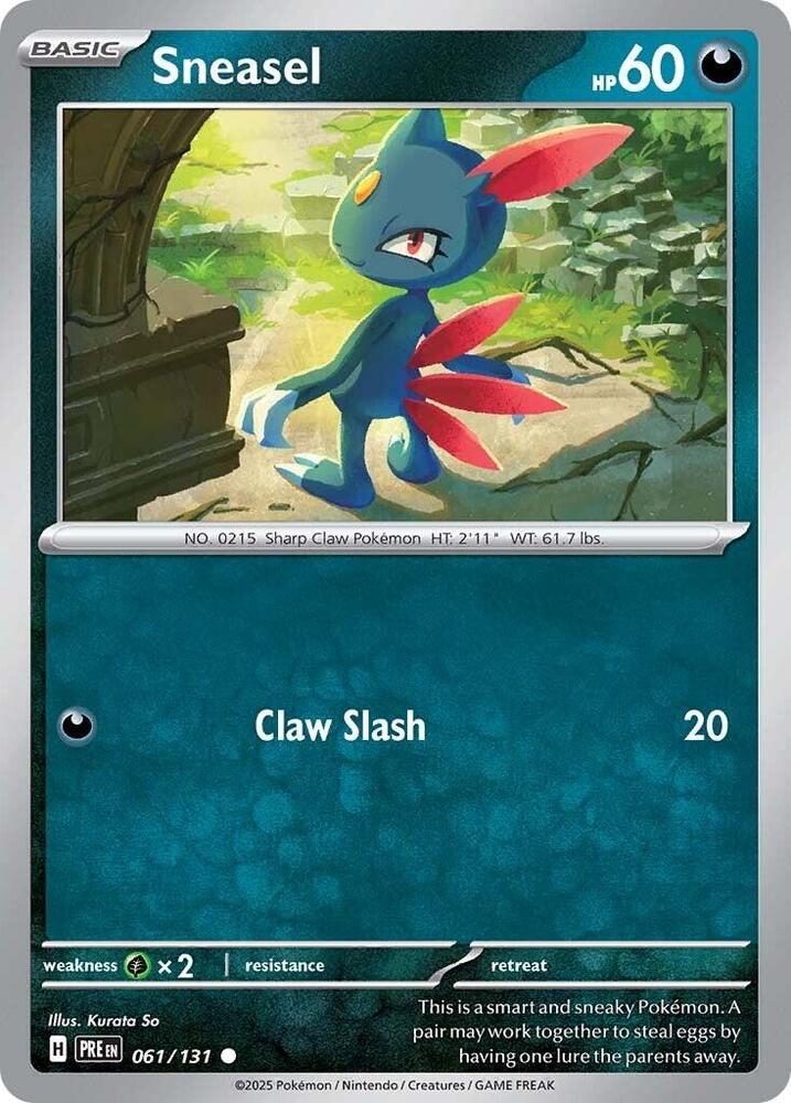 Sneasel (061/131) [Scarlet & Violet: Prismatic Evolutions] | Good Games Morley