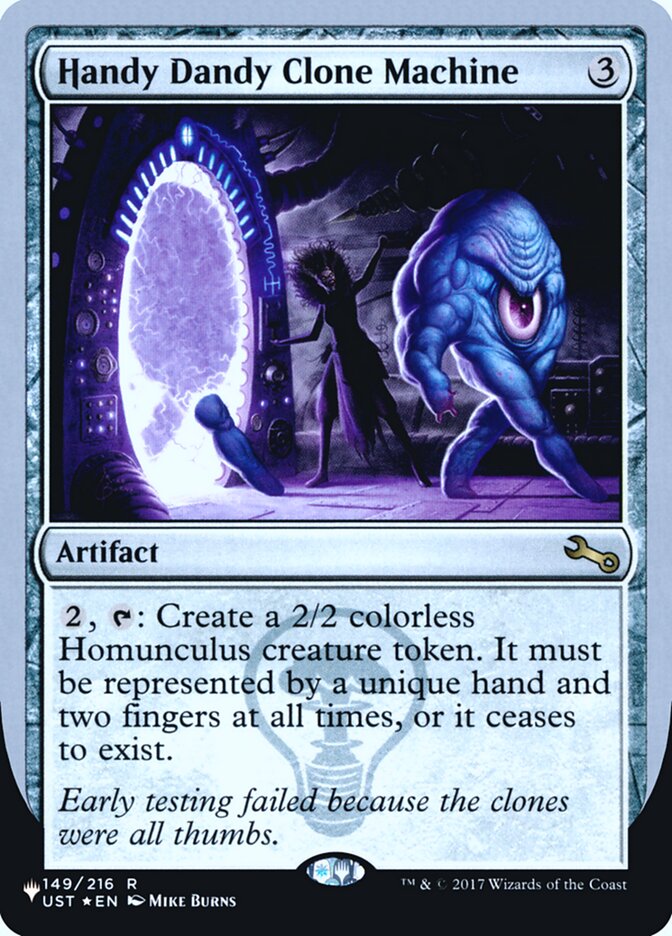 Handy Dandy Clone Machine (Unfinity Foil Edition) [The List] | Good Games Morley