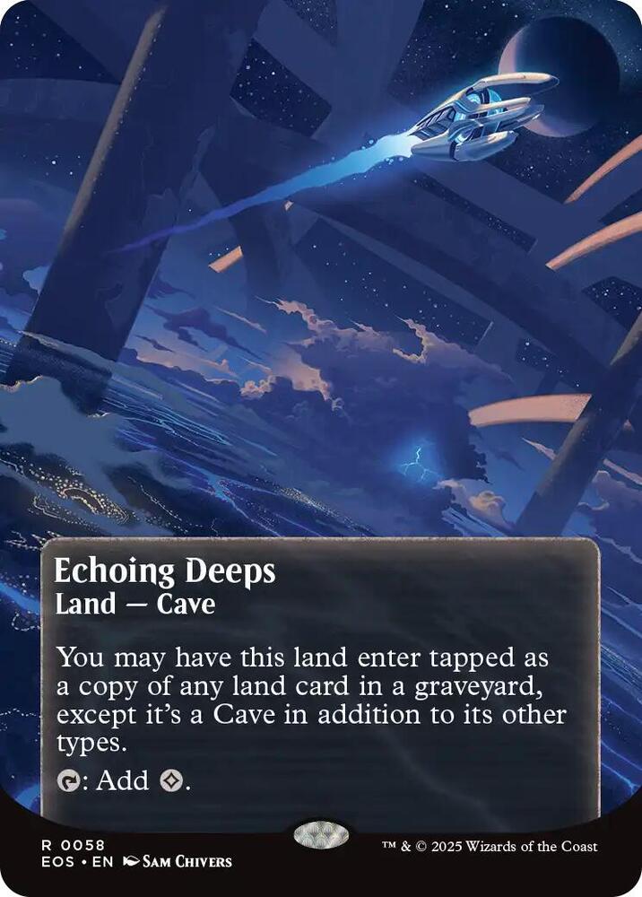 Echoing Deeps  58/45 (Edge of Eternities: Stellar Sights)  - Borderless Foil | Good Games Morley