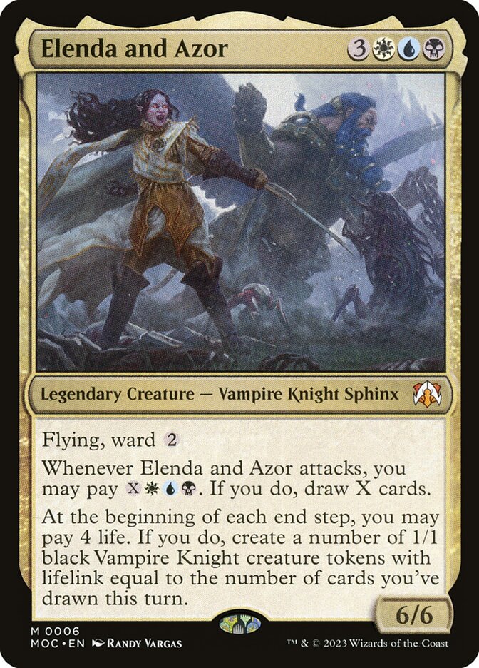 Elenda and Azor 6/444 (Commander: March of the Machine)  | Good Games Morley