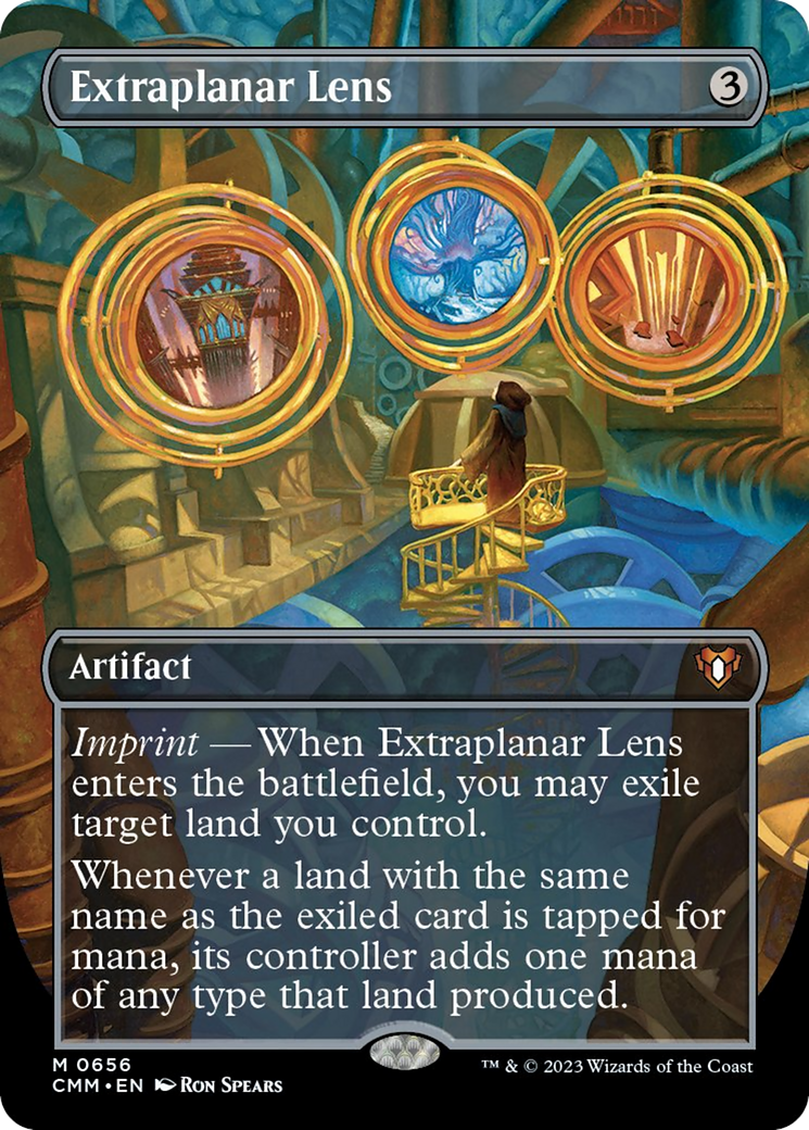 Extraplanar Lens (Borderless Alternate Art) [Commander Masters] | Good Games Morley