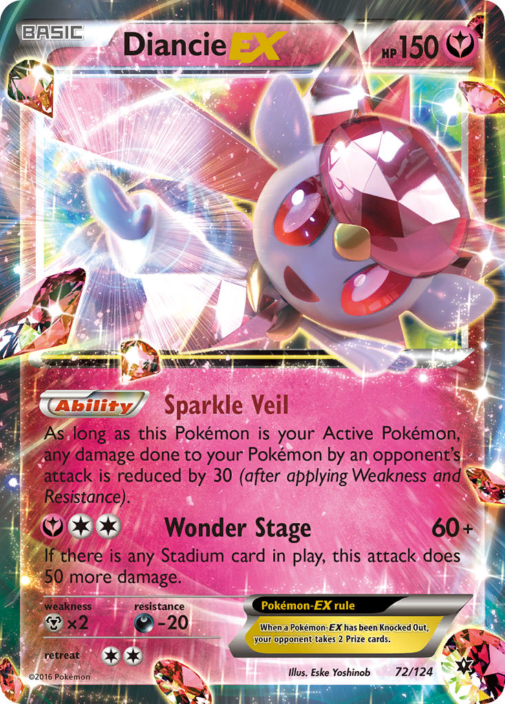 Diancie EX (72/124) [XY: Fates Collide] | Good Games Morley