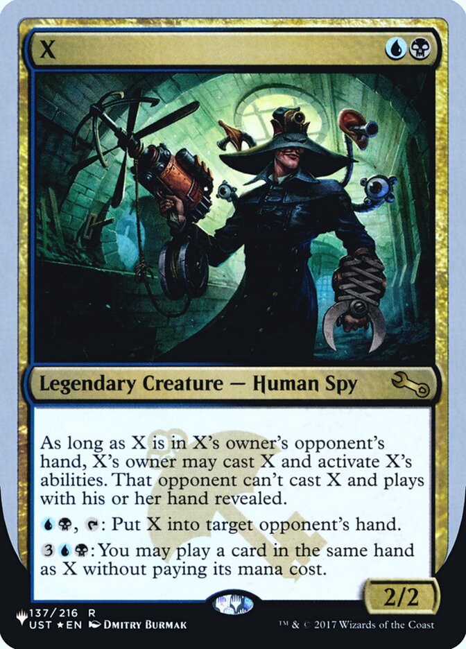 X (Unfinity Foil Edition) [The List] | Good Games Morley