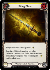 Biting Blade (Yellow) [U-WTR136] (Welcome to Rathe Unlimited)  Unlimited Rainbow Foil | Good Games Morley