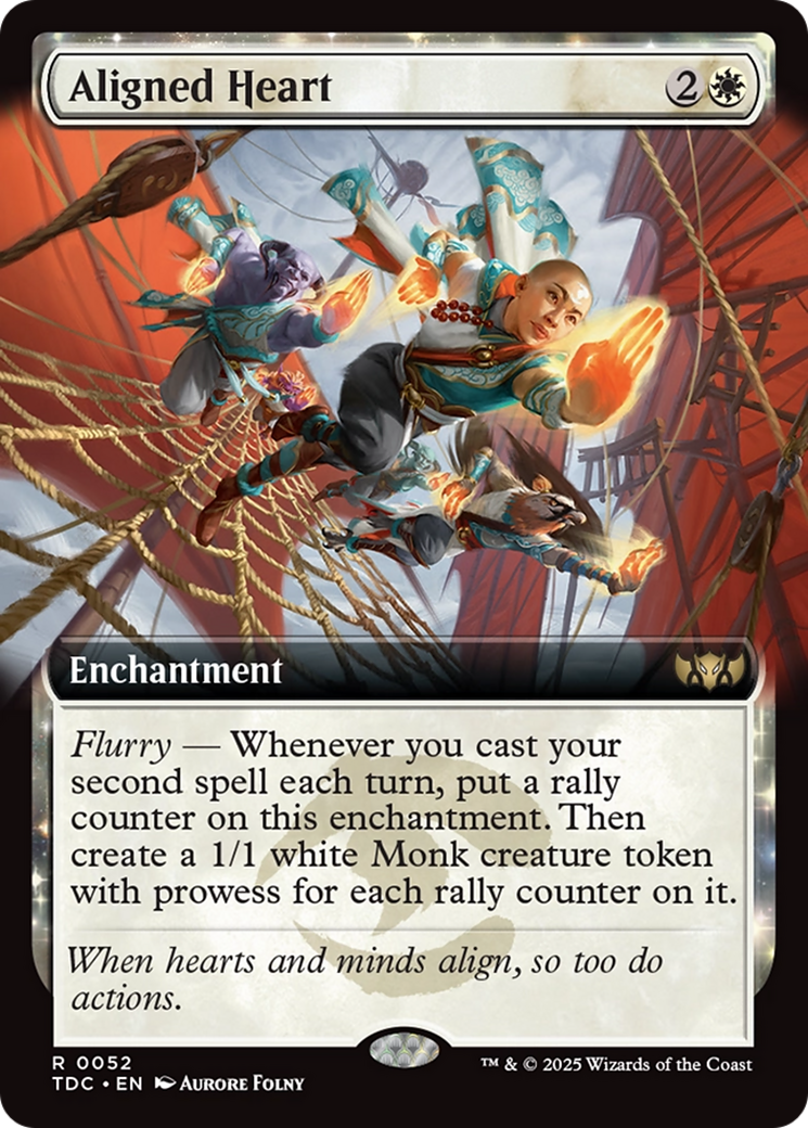 Aligned Heart (Extended Art) [Tarkir: Dragonstorm Commander] | Good Games Morley