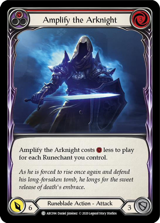 Amplify the Arknight (Red) [U-ARC094] (Arcane Rising Unlimited)  Unlimited Rainbow Foil | Good Games Morley